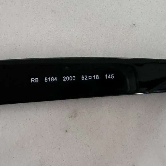 Ray-Ban Wayfarer 5185 Prescription Eyeglass Frames Size 52-18-145 Black Unisex - Picture 7 of 15